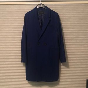 Royal blue wool coat